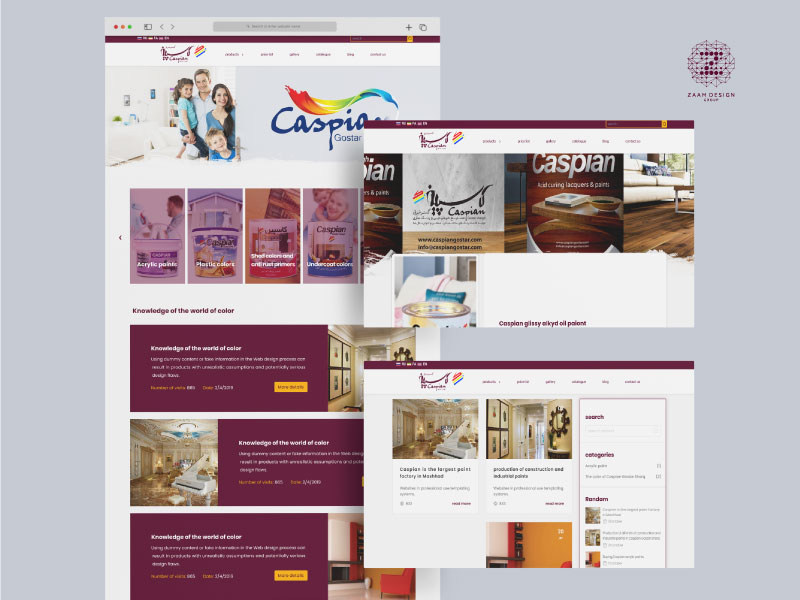 Caspian Gostarwebsite design and implementation?> Caspian Gostarwebsite design and implementation